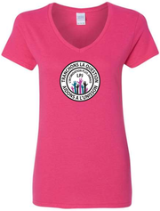 BBF TAKE A STAND - LPJ - GILDAN LADIES COTTON V-NECK - ADULT
