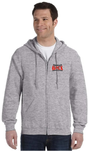 NEPEAN BMX MERCH- ADULT- GILDAN COTTON ZIPPED HOODIE