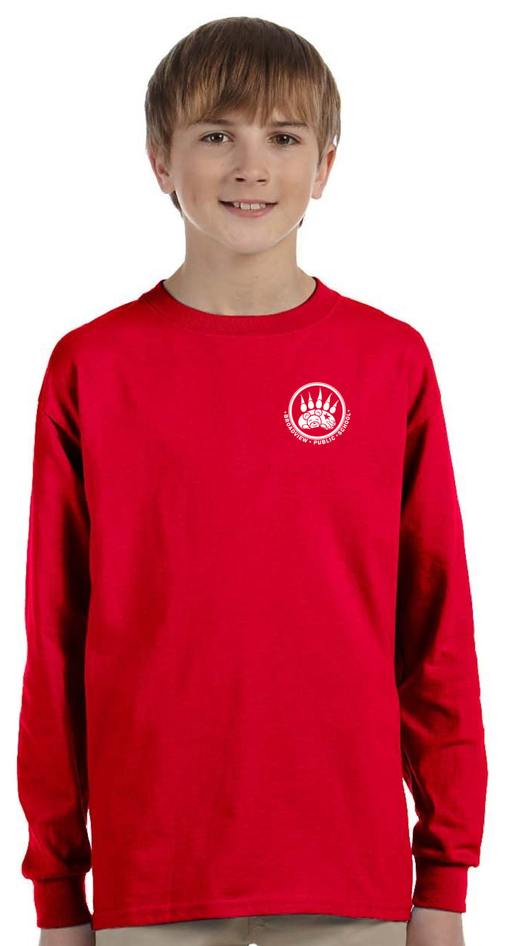 BROADVIEW SPIRITWEAR - LEFT CHEST - GILDAN LONGSLEEVE TEE - YOUTH