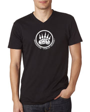 BROADVIEW STAFFWEAR - PAW LOGO - NEXT LEVEL V NECK T SHIRT - MENS