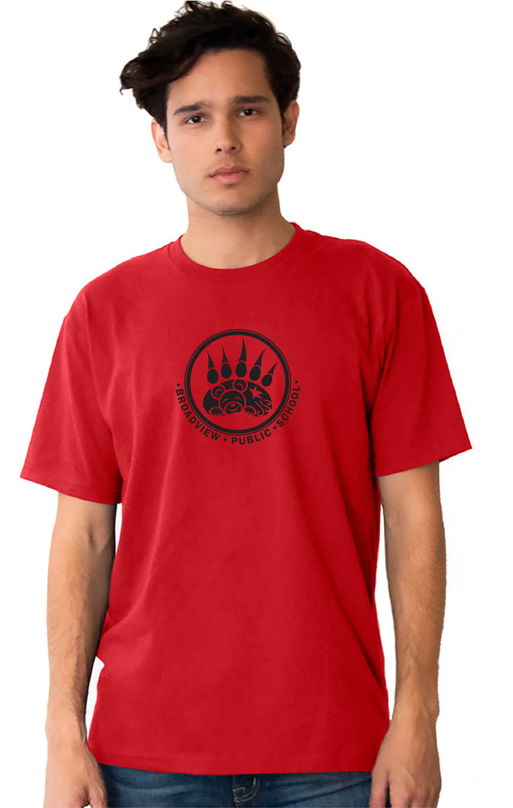 BROADVIEW STAFF - PAW LOGO - NEXT LEVEL UNISEX COTTON T-SHIRT