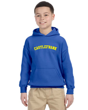CASTLEFRANK SPIRITWEAR - CASTLEFRANK LOGO -  YOUTH GILDAN COTTON HOODIE - YOUTH