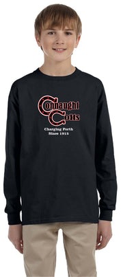 CONNAUGHT PUBLIC SCHOOL SPIRITWEAR- YOUTH GILDAN COTTON LONGSLEEVE