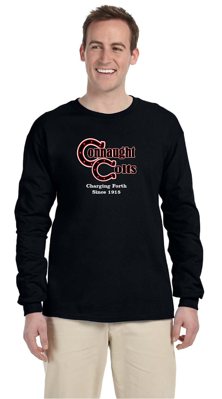 CONNAUGHT PUBLIC SCHOOL SPIRITWEAR- ADULT- GILDAN COTTON LONGSLEEVE