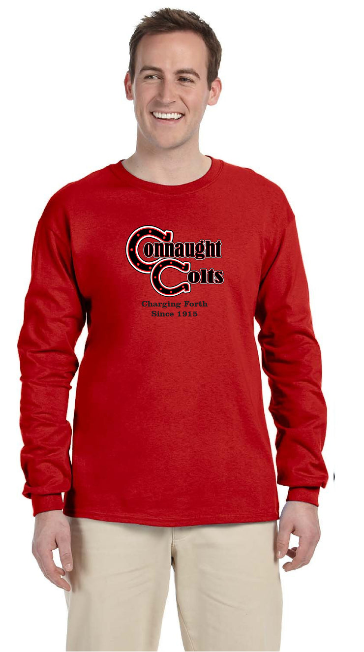 CONNAUGHT PUBLIC SCHOOL SPIRITWEAR- ADULT- GILDAN COTTON LONGSLEEVE