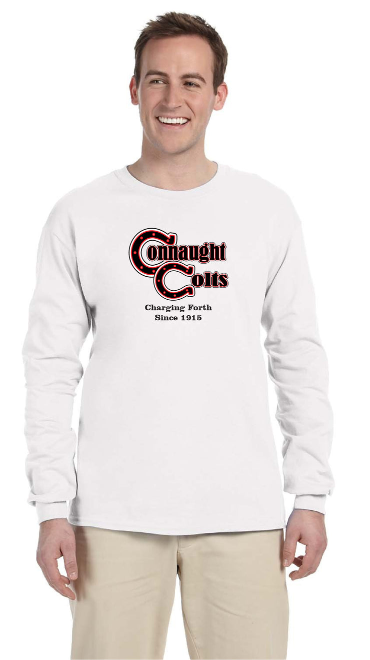 CONNAUGHT PUBLIC SCHOOL SPIRITWEAR- ADULT- GILDAN COTTON LONGSLEEVE