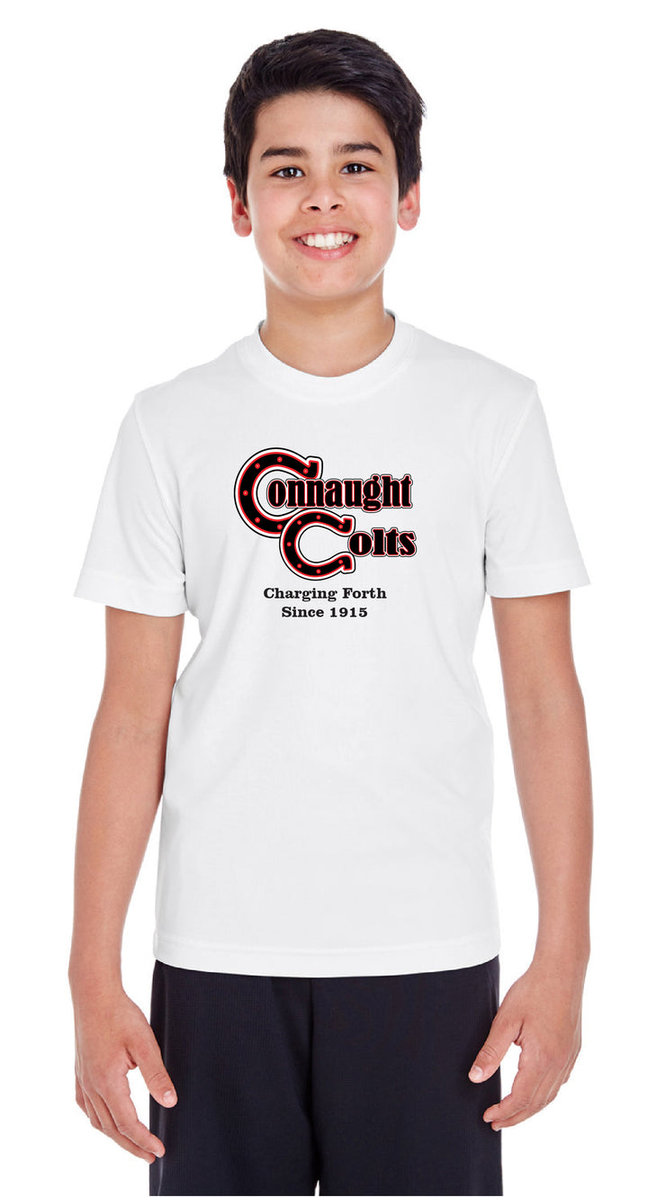 CONNAUGHT PUBLIC SCHOOL SPIRITWEAR - FULL FRONT - YOUTH - TEAM 365 PERFORMANCE TEE