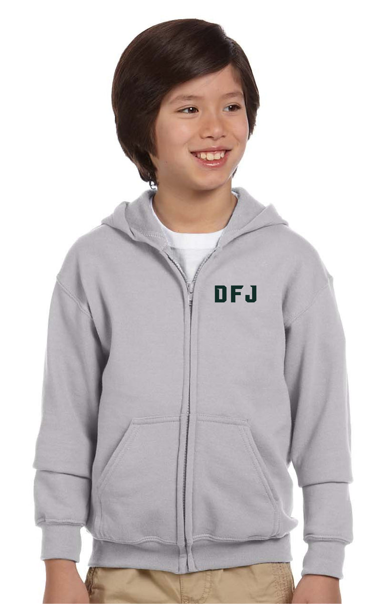 DFJ SPIRITWEAR - DFJ - GILDAN ZIPPED HOODIE - YOUTH