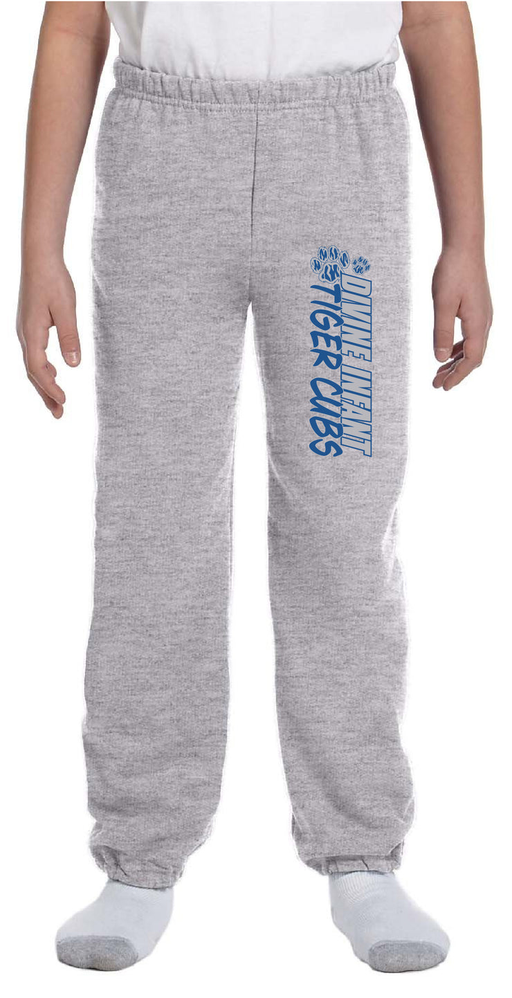 DIVINE INFANT SPIRITWEAR - VERTICAL PAW -  GILDAN SWEATPANTS - YOUTH