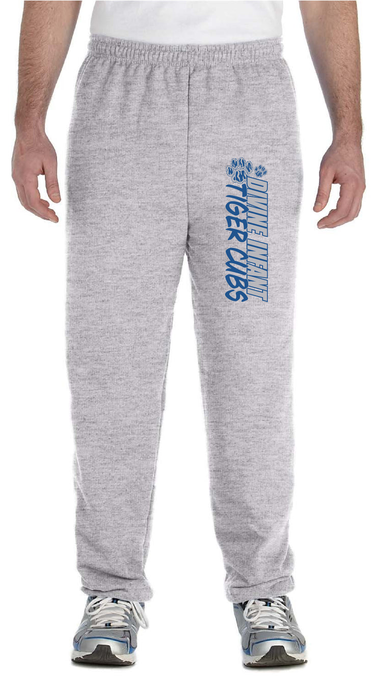 DIVINE INFANT SPIRITWEAR - VERTICAL PAW -  GILDAN SWEATPANTS - ADULT