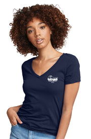 GUARDIAN ANGELS STAFF- LADIES NEXT LEVEL RINGSPUN V-NECK