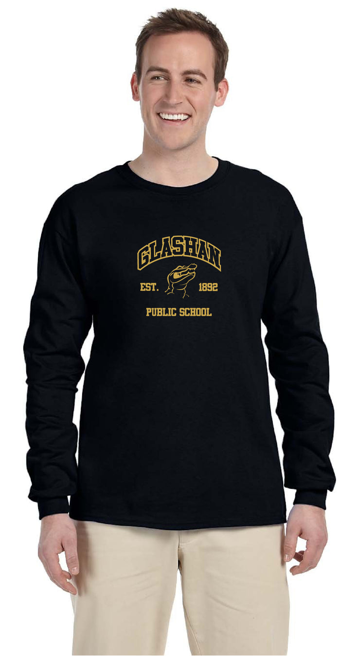 GLASHAN SPIRITWEAR - GATORS LOGO - GILDAN COTTON LONGSLEEVE