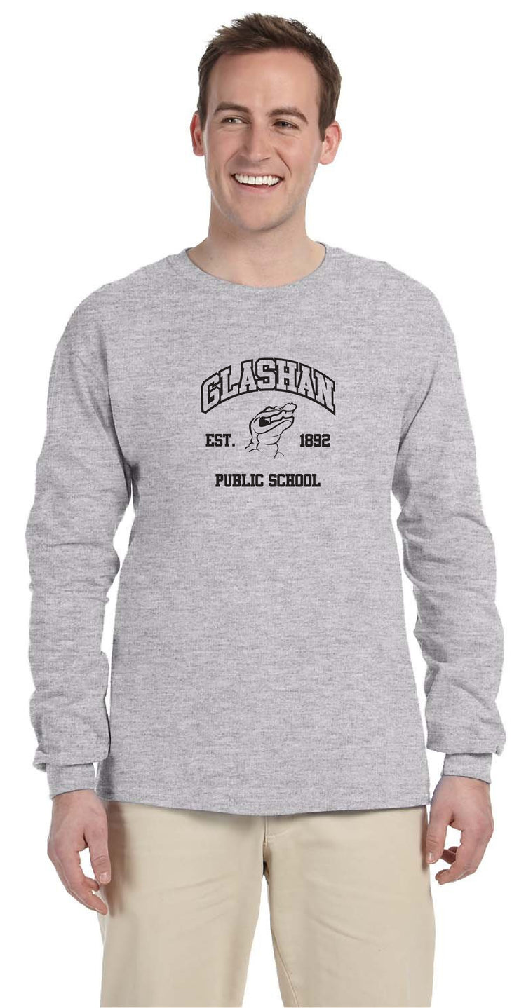 GLASHAN SPIRITWEAR - GATORS LOGO - GILDAN COTTON LONGSLEEVE