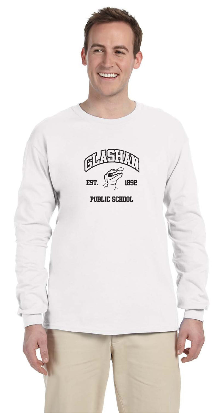 GLASHAN SPIRITWEAR - GATORS LOGO - GILDAN COTTON LONGSLEEVE