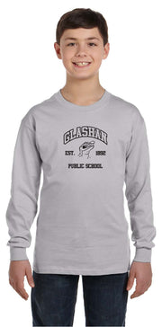 GLASHAN SPIRITWEAR - GATORS LOGO - GILDAN COTTON LONGSLEEVE