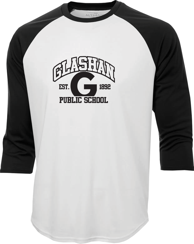 GLASHAN SPIRITWEAR - GLASHAN LOGO - ATC EUROSPUN BASEBALL TEE