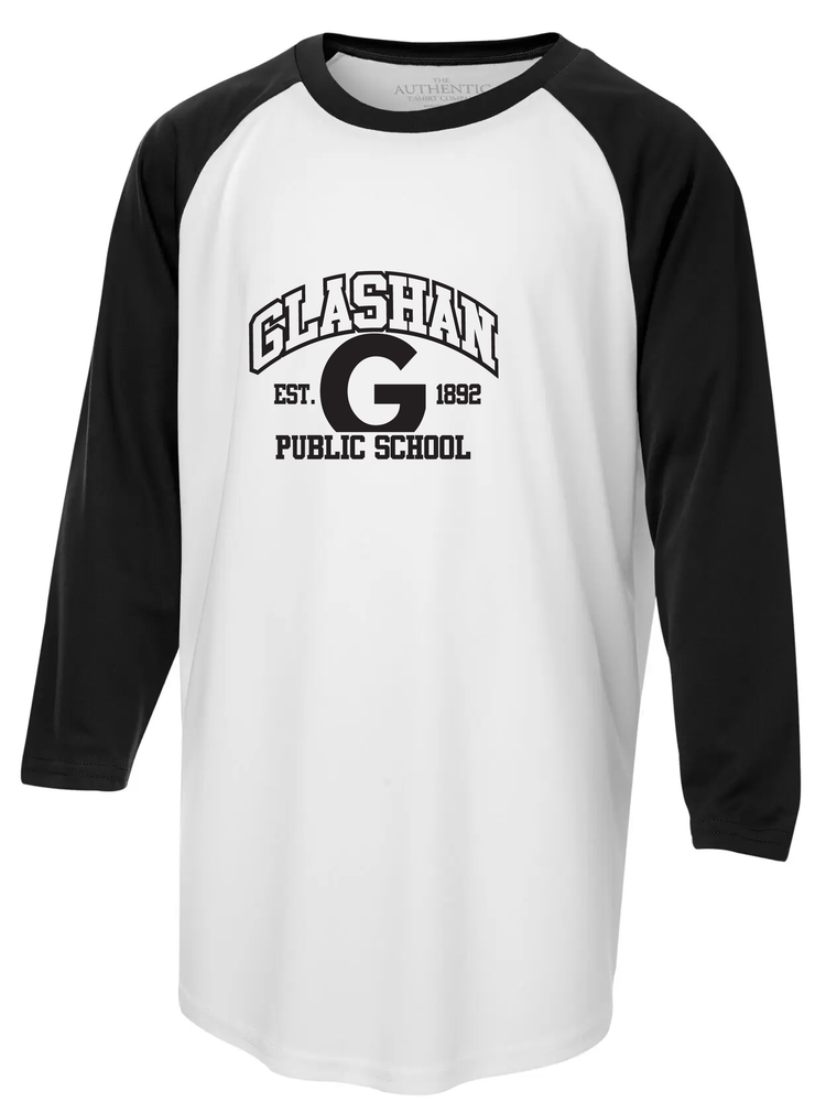 GLASHAN SPIRITWEAR - GLASHAN LOGO - ATC EUROSPUN BASEBALL TEE