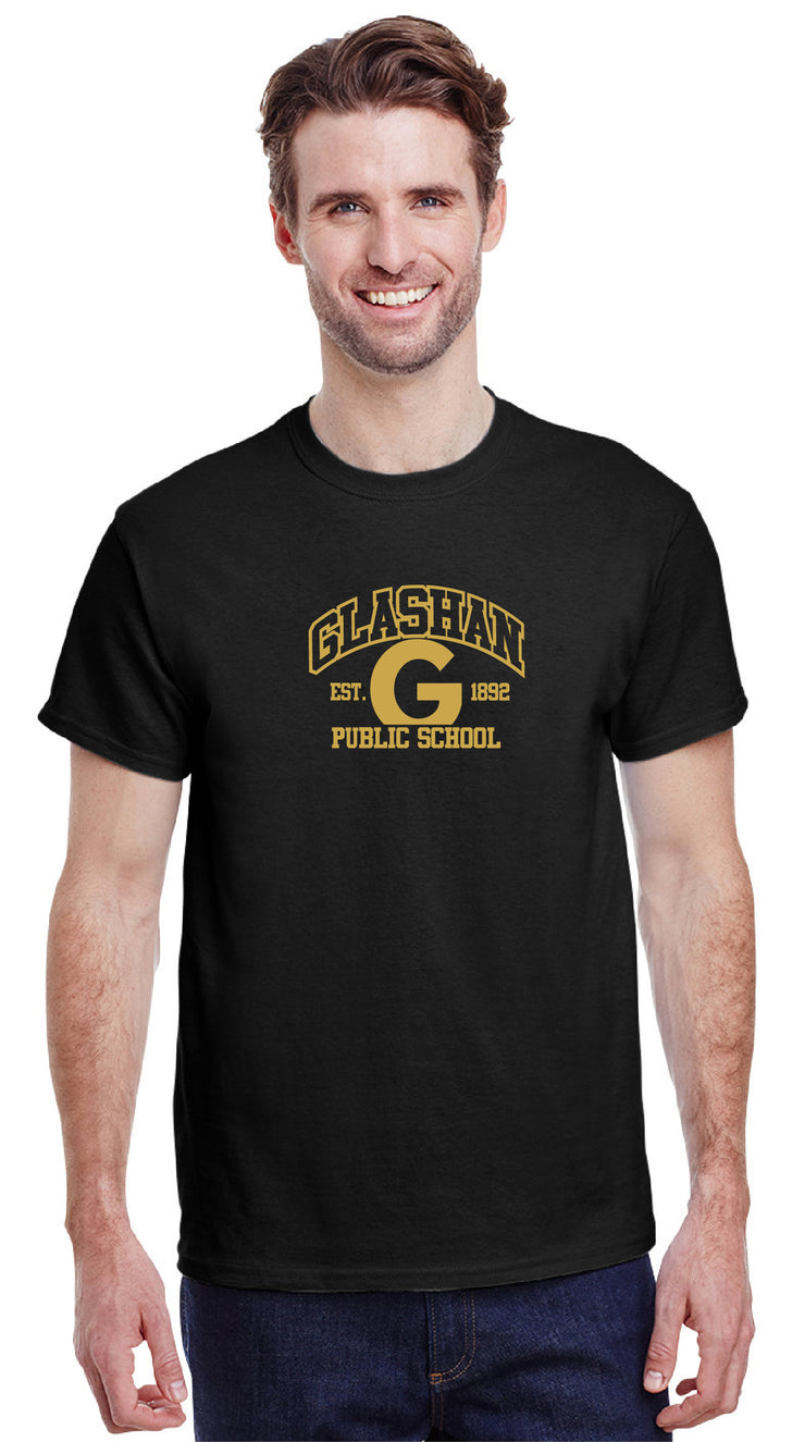 GLASHAN SPIRITWEAR - GLASHAN LOGO - GILDAN COTTON TEE - ADULT