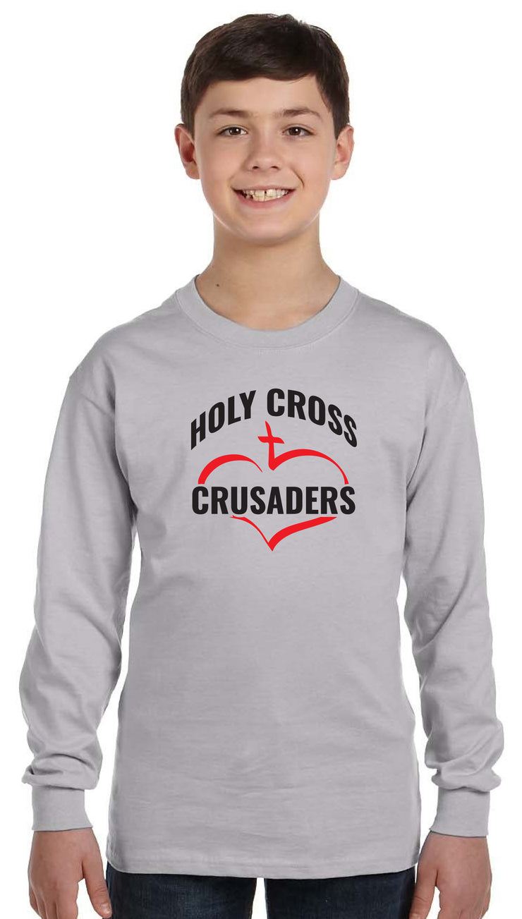 HOLY CROSS - YOUTH - GILDAN ULTRA COTTON LONGSLEEVE