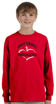 HOLY CROSS - YOUTH - GILDAN ULTRA COTTON LONGSLEEVE