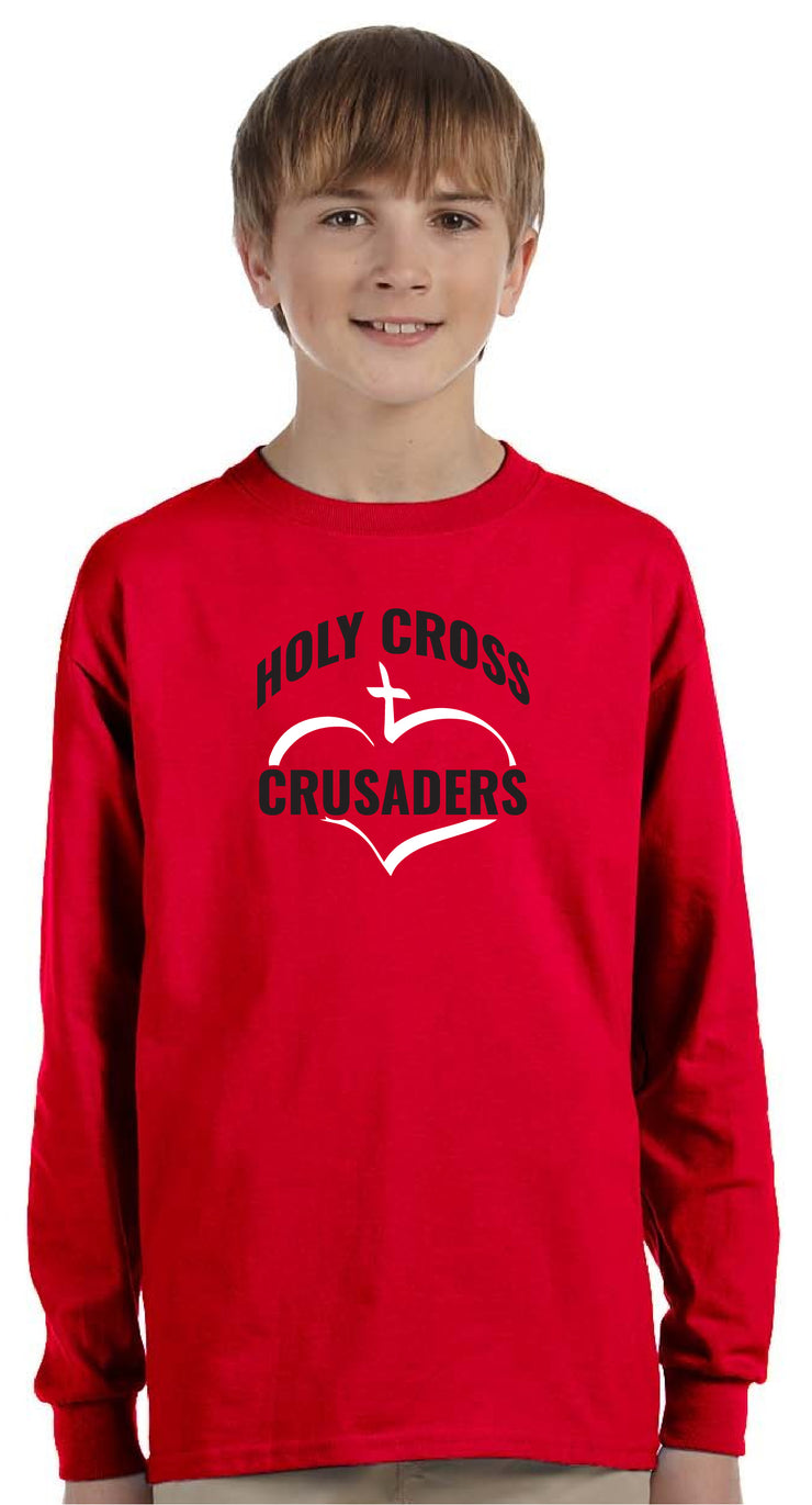 HOLY CROSS - YOUTH - GILDAN ULTRA COTTON LONGSLEEVE