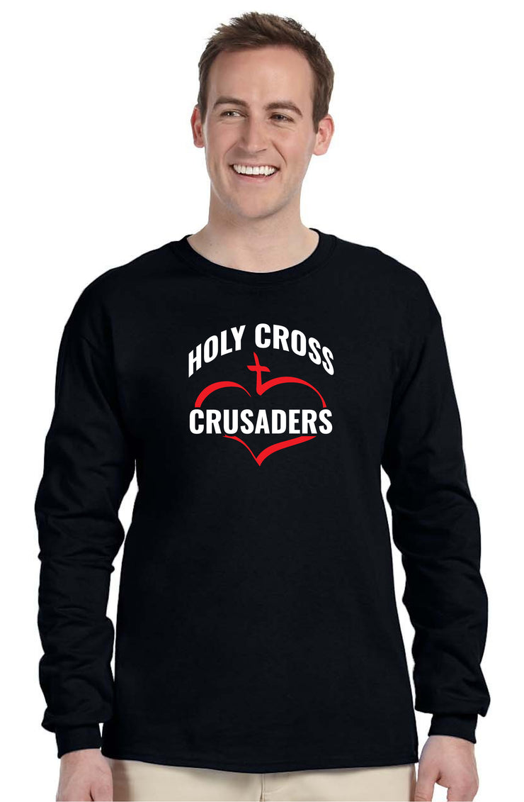 HOLY CROSS- ADULT GILDAN ULTRA COTTON LONG SLEEVE T-SHIRT