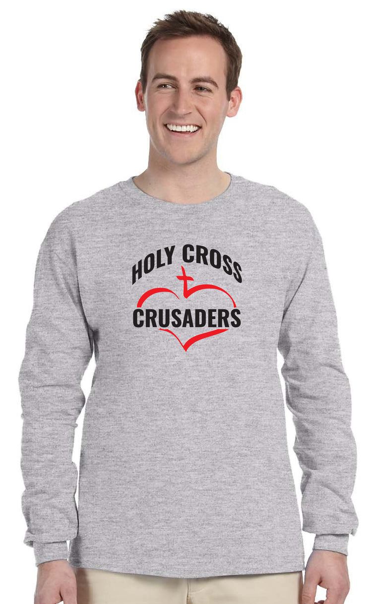 HOLY CROSS- ADULT GILDAN ULTRA COTTON LONG SLEEVE T-SHIRT