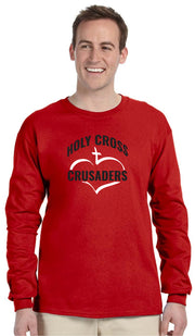 HOLY CROSS- ADULT GILDAN ULTRA COTTON LONG SLEEVE T-SHIRT