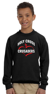 HOLY CROSS - GILDAN HEAVY BLEND CREWNECK SWEATSHIRT - YOUTH