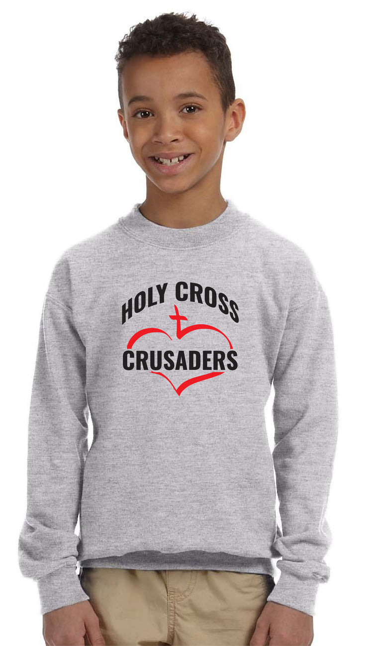 HOLY CROSS - GILDAN HEAVY BLEND CREWNECK SWEATSHIRT - YOUTH