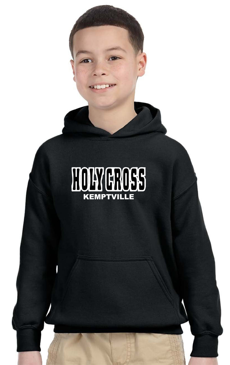 HOLY CROSS- YOUTH GILDAN HEAVY BLEND HOODED SWEATSHIRT