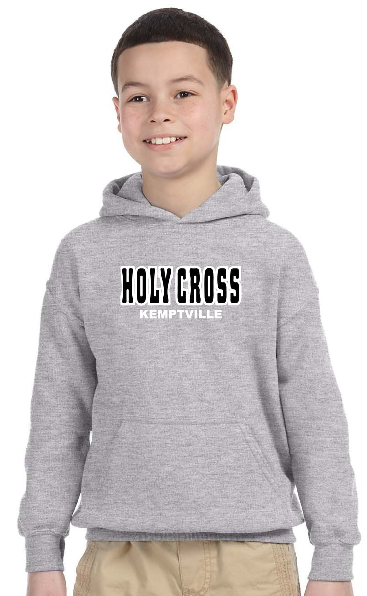 HOLY CROSS- YOUTH GILDAN HEAVY BLEND HOODED SWEATSHIRT