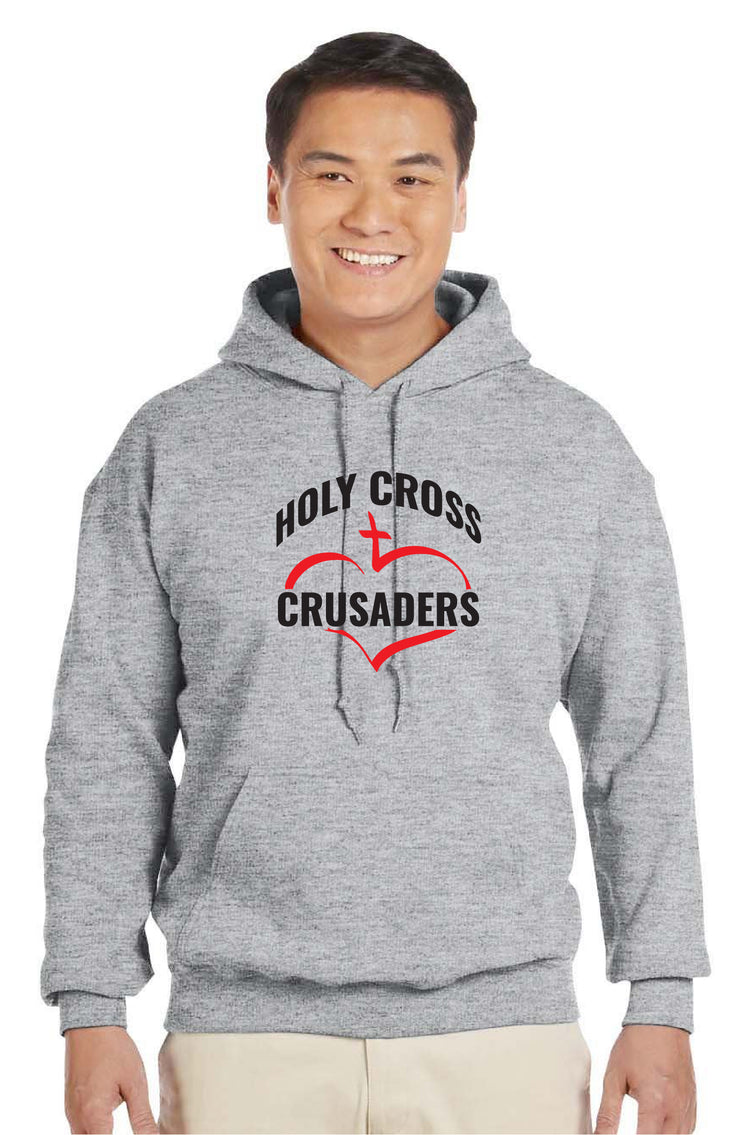 HOLY CROSS- ADULT GILDAN HEAVY BLEND HOODED SWEATSHIRT