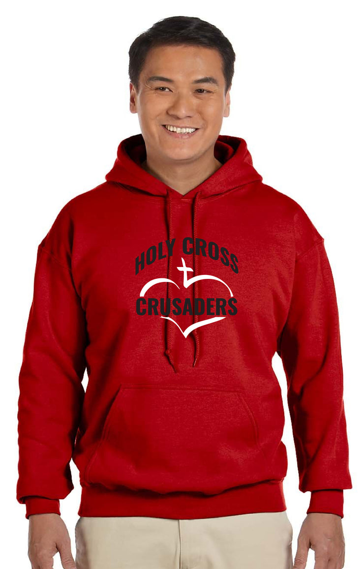 HOLY CROSS- ADULT GILDAN HEAVY BLEND HOODED SWEATSHIRT