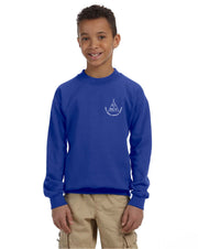HOLY FAMILY SPIRITWEAR- LEFT CHEST PRINT-YOUTH-GILDAN CREWNECK