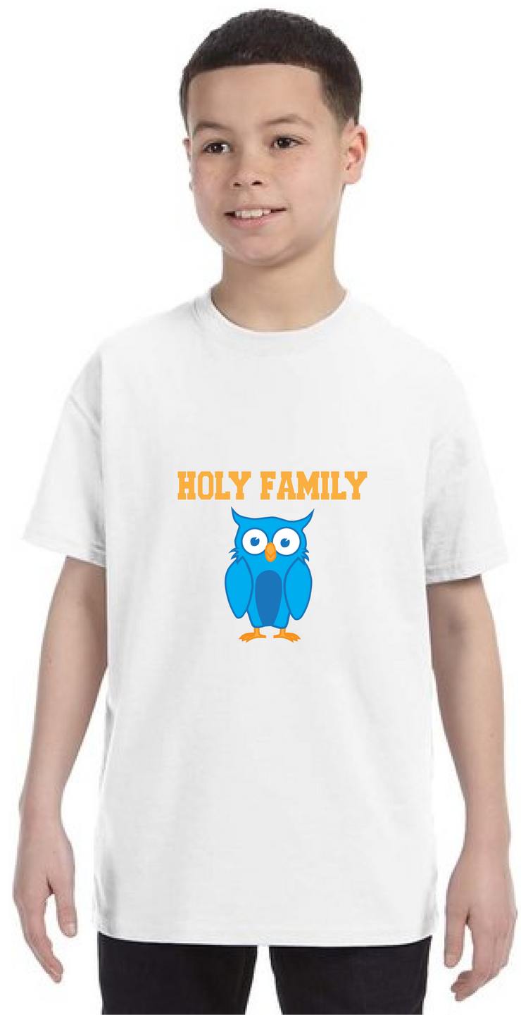 HOLY FAMILY SPIRITWEAR-FULL CHEST PRINT-YOUTH-GILDAN COTTON TEE