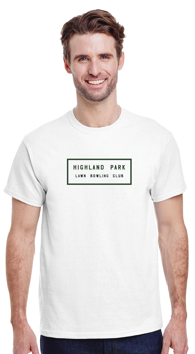 HIGHLAND PARK LAWN BOWLING CLUB MERCH- ADULT GILDAN COTTON TEE