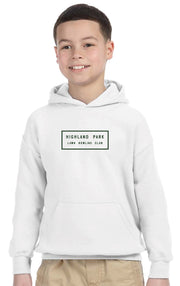 HIGHLAND PARK LAWN BOWLING CLUB MERCH - GILDAN COTTON HOODIE - YOUTH