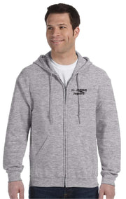 J.L. JORDAN SPIRITWEAR- ADULT- GILDAN HEAVY BLEND ZIPPED HOODIE