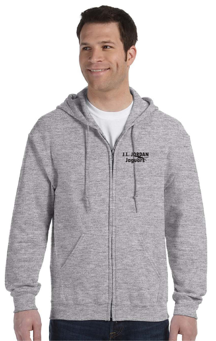 J.L. JORDAN SPIRITWEAR- ADULT- GILDAN HEAVY BLEND ZIPPED HOODIE