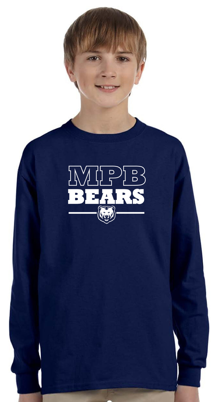 MPB SPIRITWEAR- YOUTH- GILDAN COTTON LONGSLEEVE
