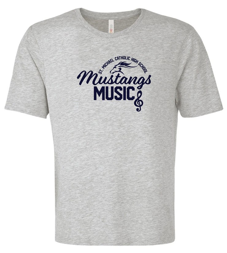 ST MICHAEL CATHOLIC HIGH SCHOOL MUSIC - STRAIGHT LOGO - ATC EUROSPUN TEE - ADULT