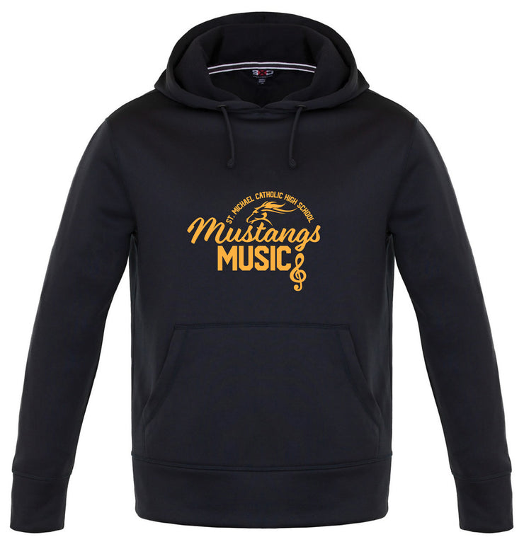 ST MICHAEL CATHOLIC HIGH SCHOOL MUSIC - STRAIGHT LOGO - PALM AIRE MOSITURE WICKING HOODIE - YOUTH