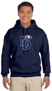 NOTRE DAME SPIRITWEAR - FULL ND PRINT - GILDAN COTTON HOODIE - ADULT