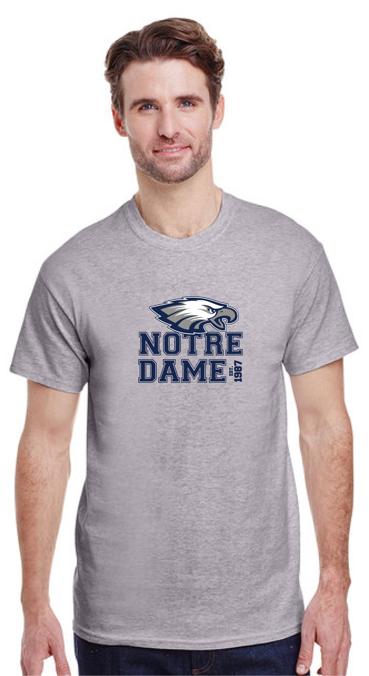 NOTRE DAME SPIRITWEAR - NOTRE DAME - GILDAN COTTON TEE - ADULT