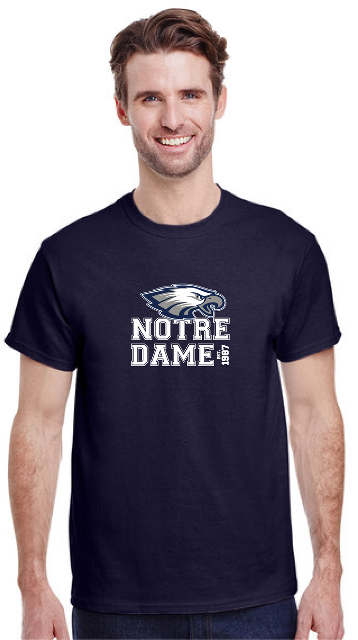 NOTRE DAME SPIRITWEAR - NOTRE DAME - GILDAN COTTON TEE - ADULT