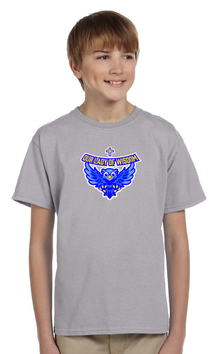OUR LADY OF WISDOM SPIRITWEAR- YOUTH-GILDAN COTTON TEE