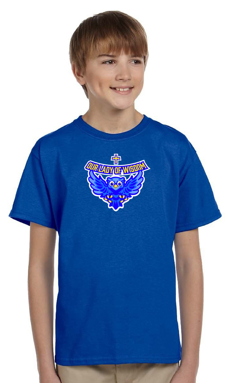 OUR LADY OF WISDOM SPIRITWEAR- YOUTH-GILDAN COTTON TEE