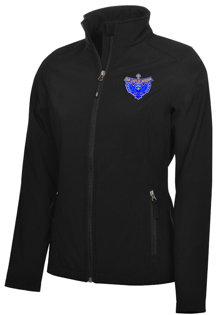 OUR LADY OF WISDOM STAFFWEAR - COAL HARBOUR SOFTSHELL - LADIES