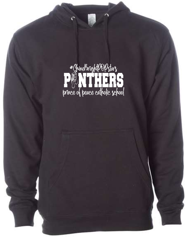 PRINCE OF PEACE STAFF- POP FULL FRONT- INDEPENDENT TRADING CO. HOODED SWEATSHIRT